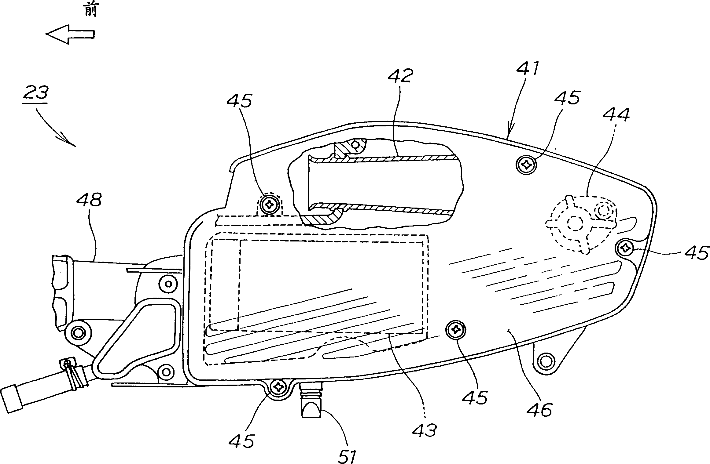 Air filter of mopeds