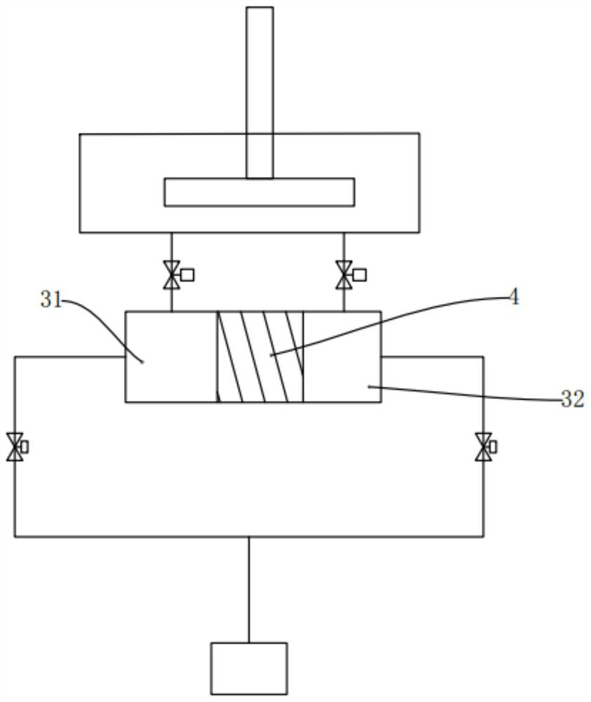 Continuous conveying system and method for solid-liquid mixed materials