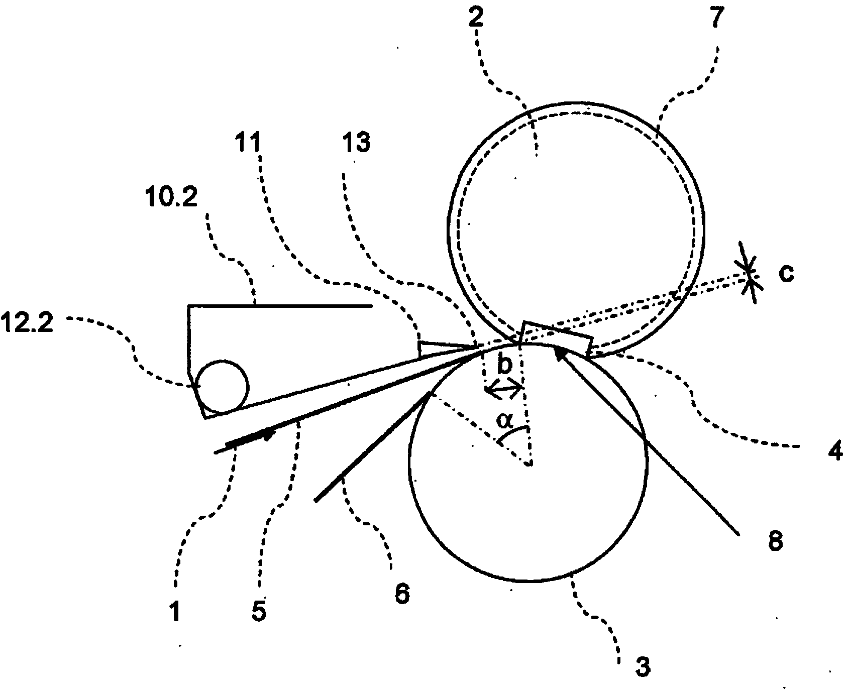 Press section of a machine for producing a fibrous web