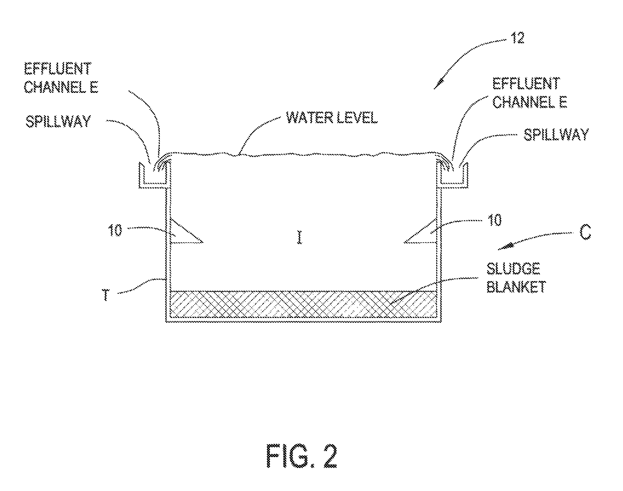 Density current baffle for a clarifier tank