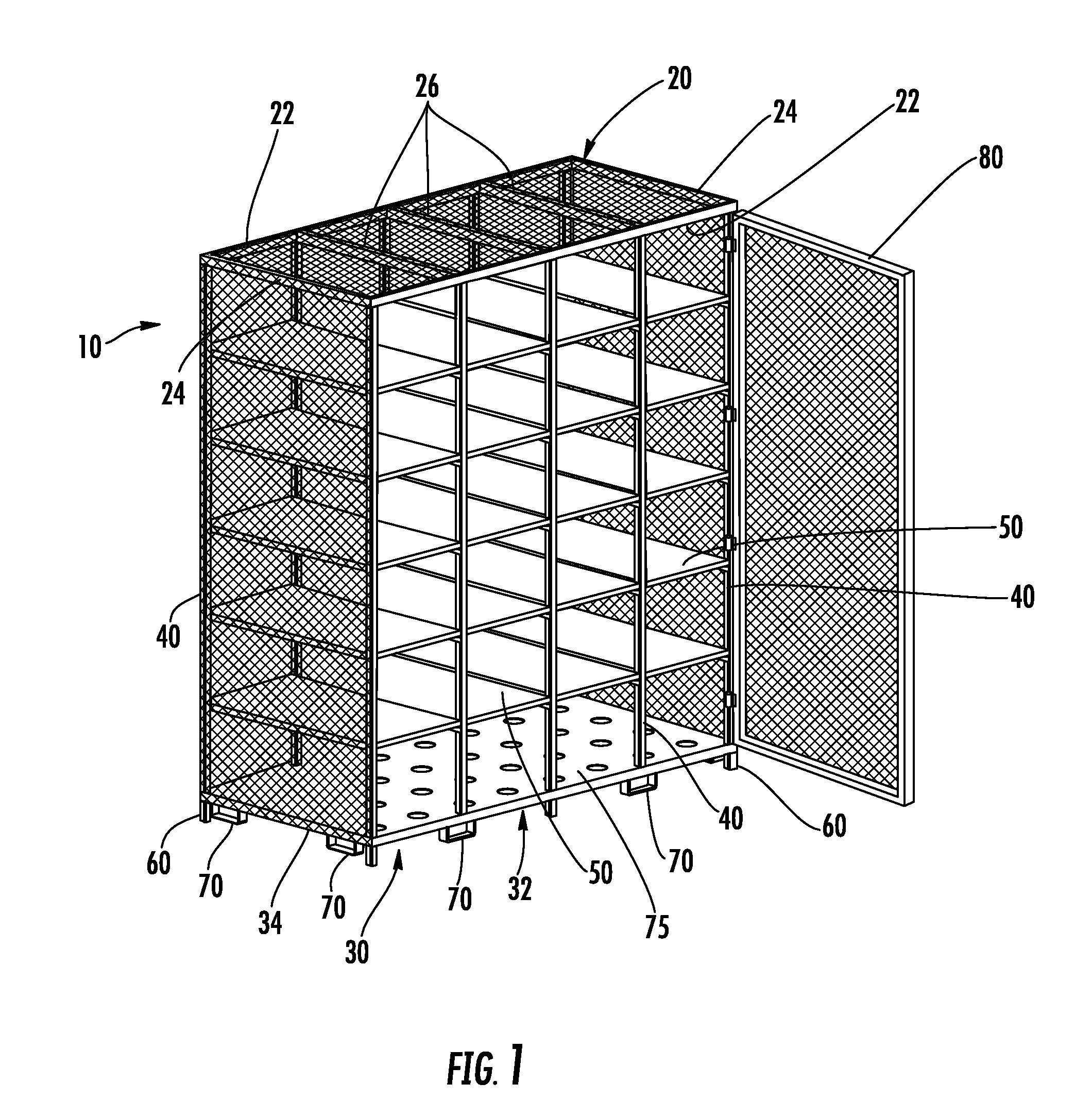 Movable storage racks for transportation of goods