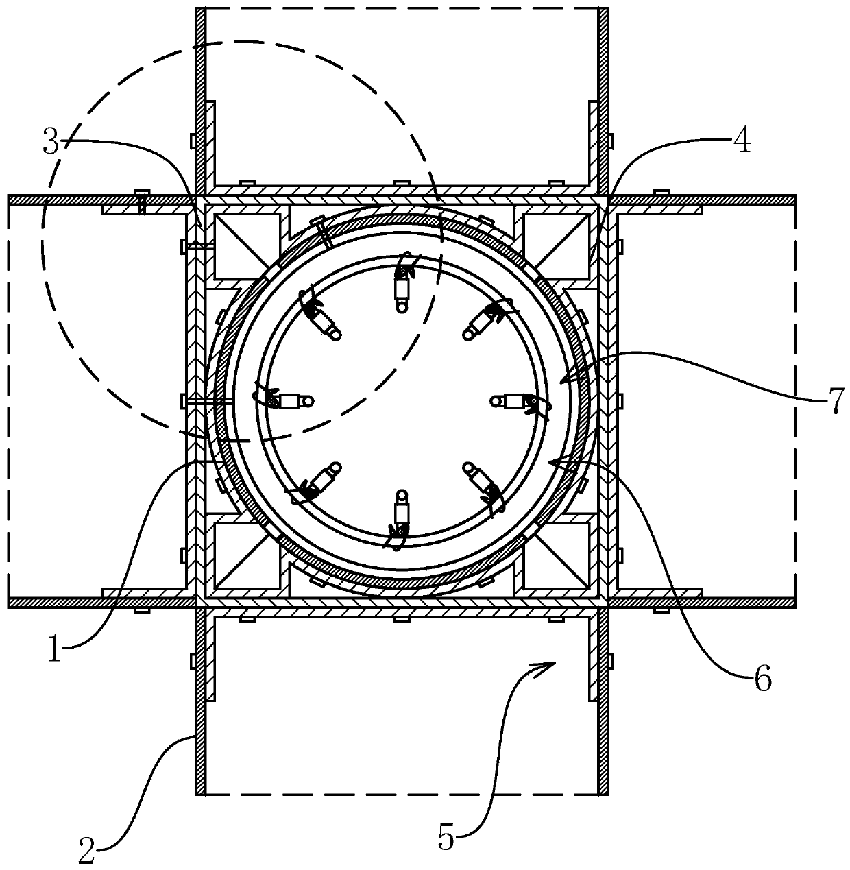 A beam-column joint structure and its installation method