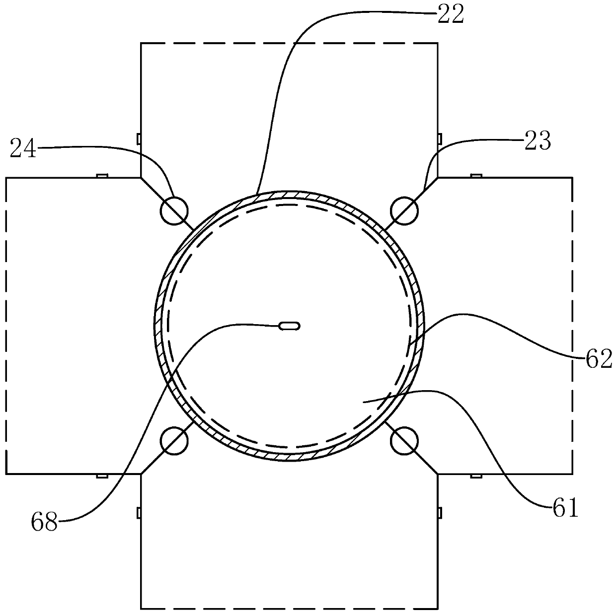 A beam-column joint structure and its installation method