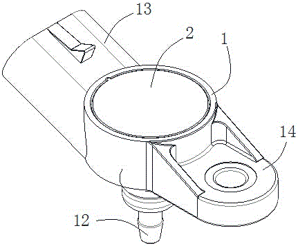 Intake pressure sensor of motorcycle