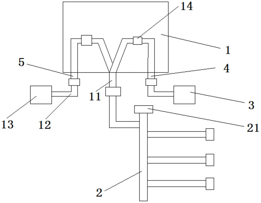 Pulse cleaning equipment for water supply pipeline