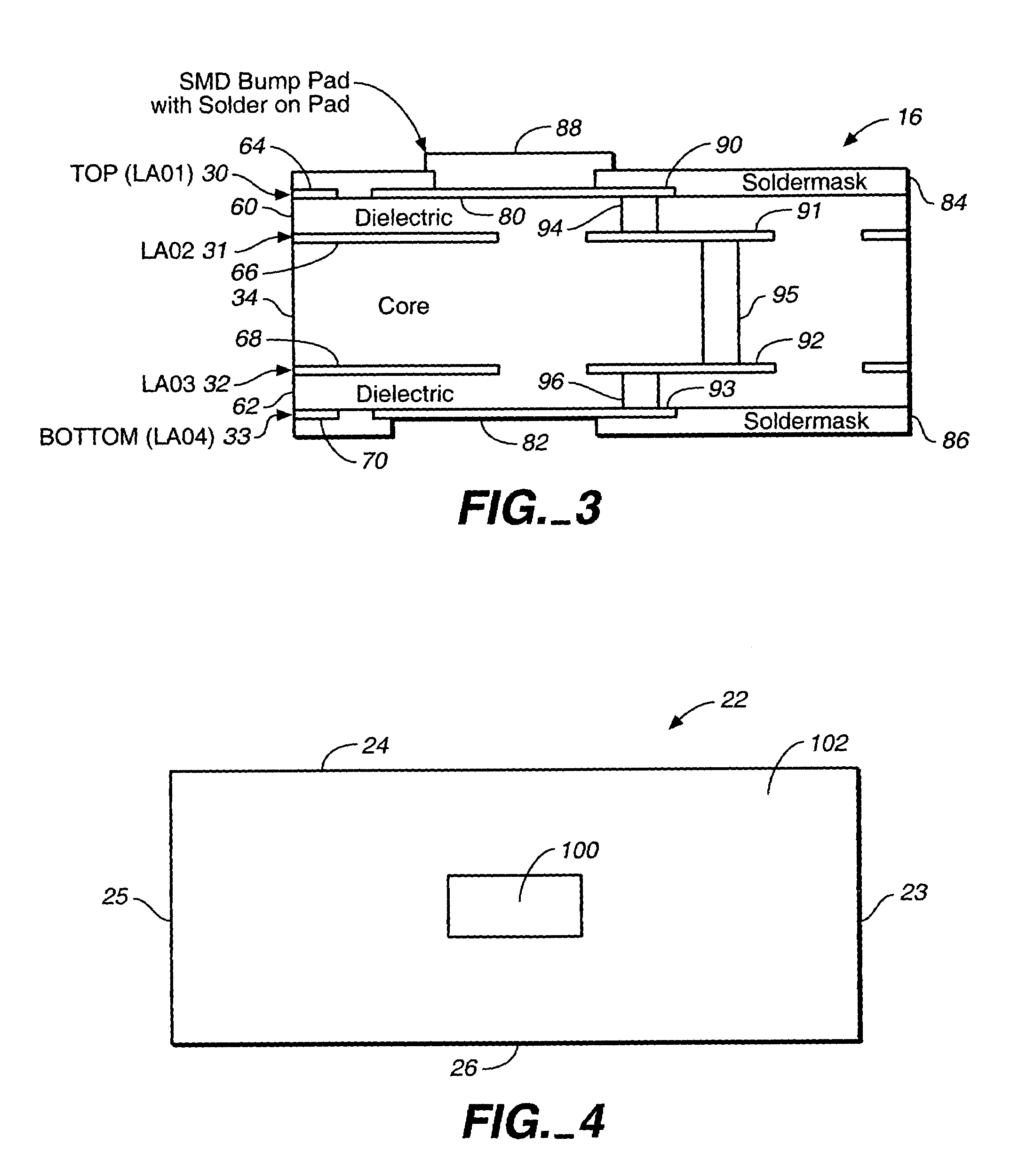 Substrate via layout to improve bias humidity testing reliability