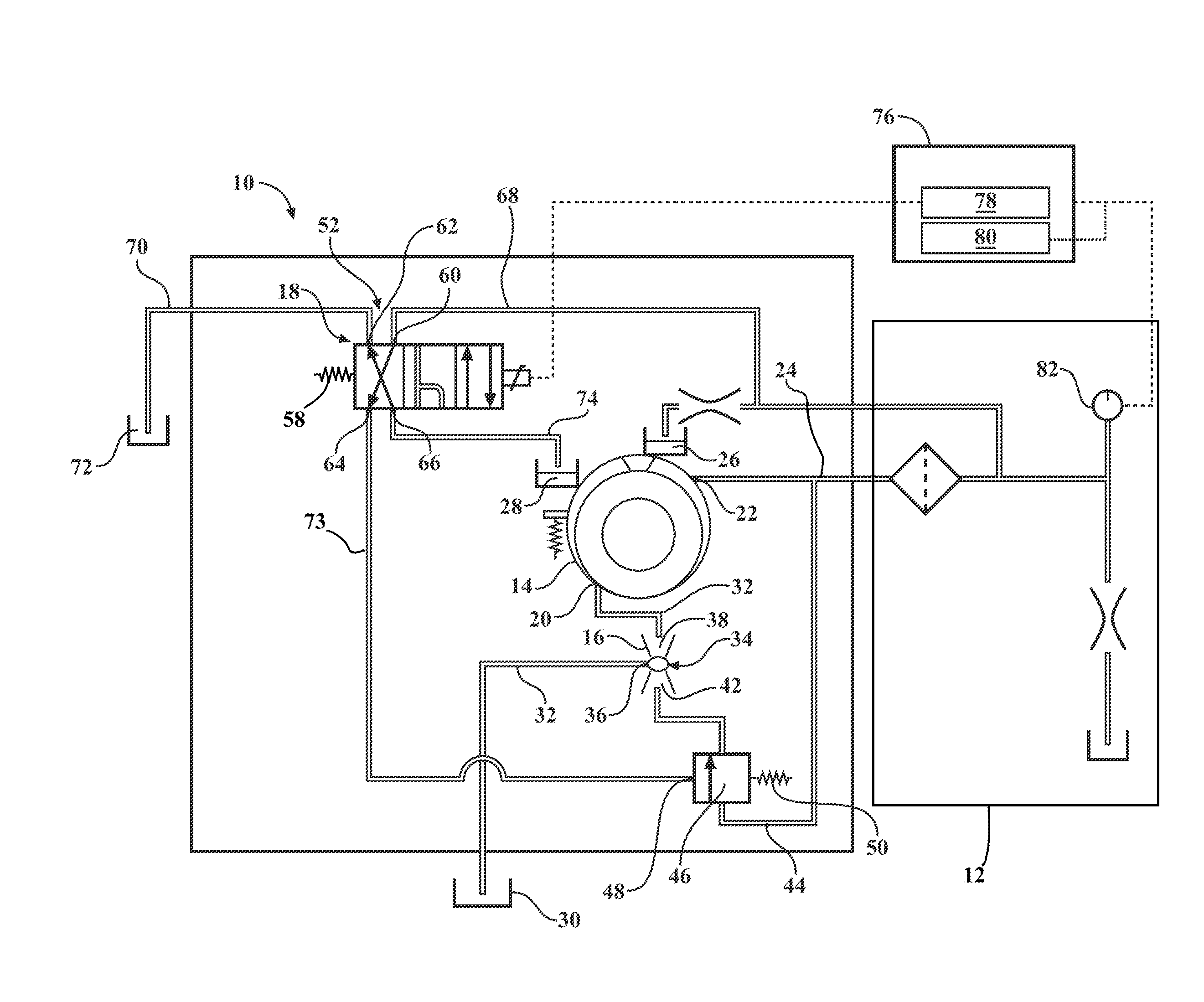 Lubrication system and method configured for supplying pressurized oil to an engine