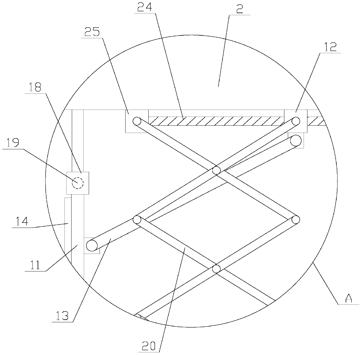 Testing device with damp-proof function for computer software development