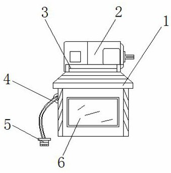 A motor shock absorber with its own temperature measurement