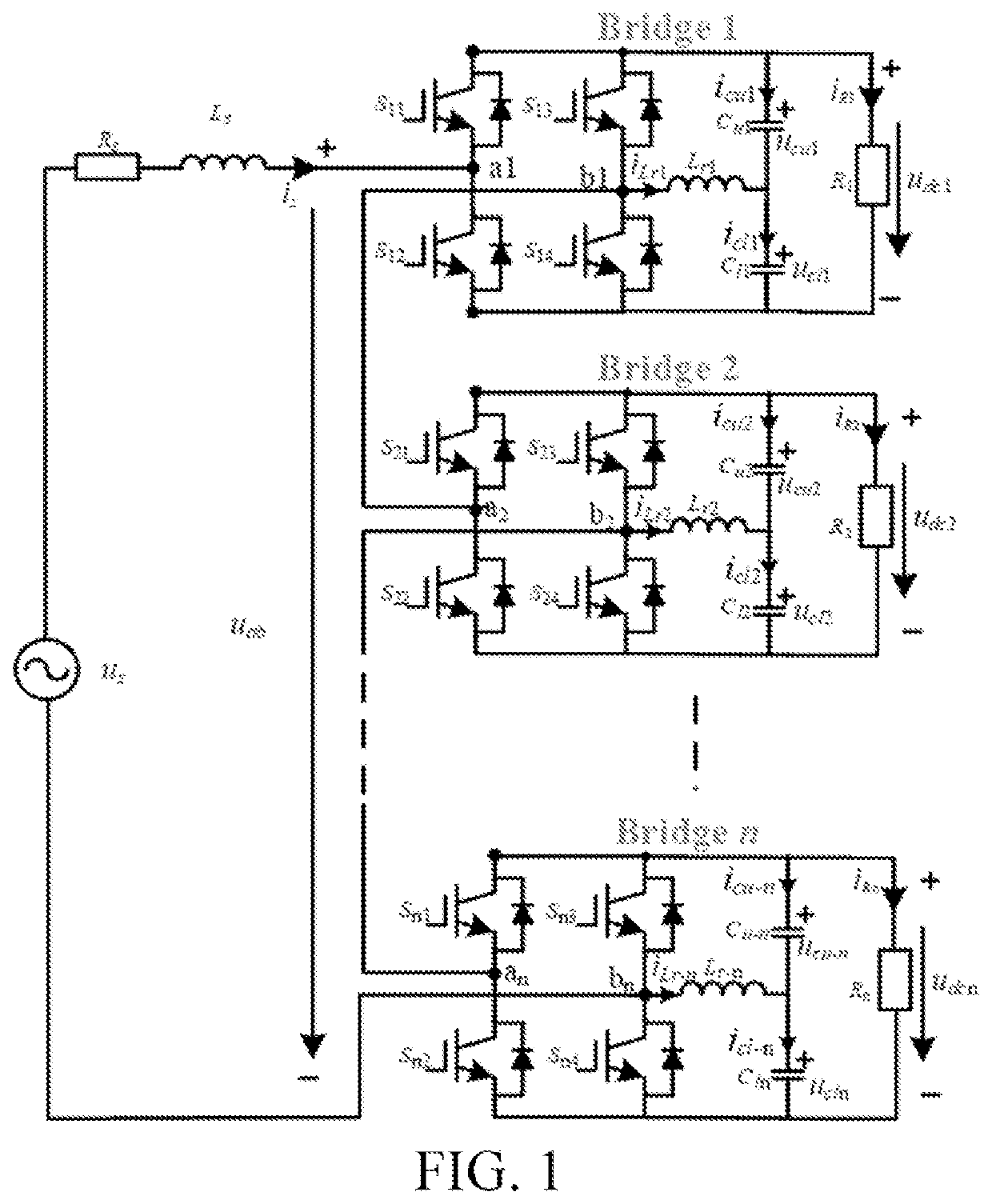 Single-phase device-multiplexing active power decoupling cascaded rectifier and control method thereof