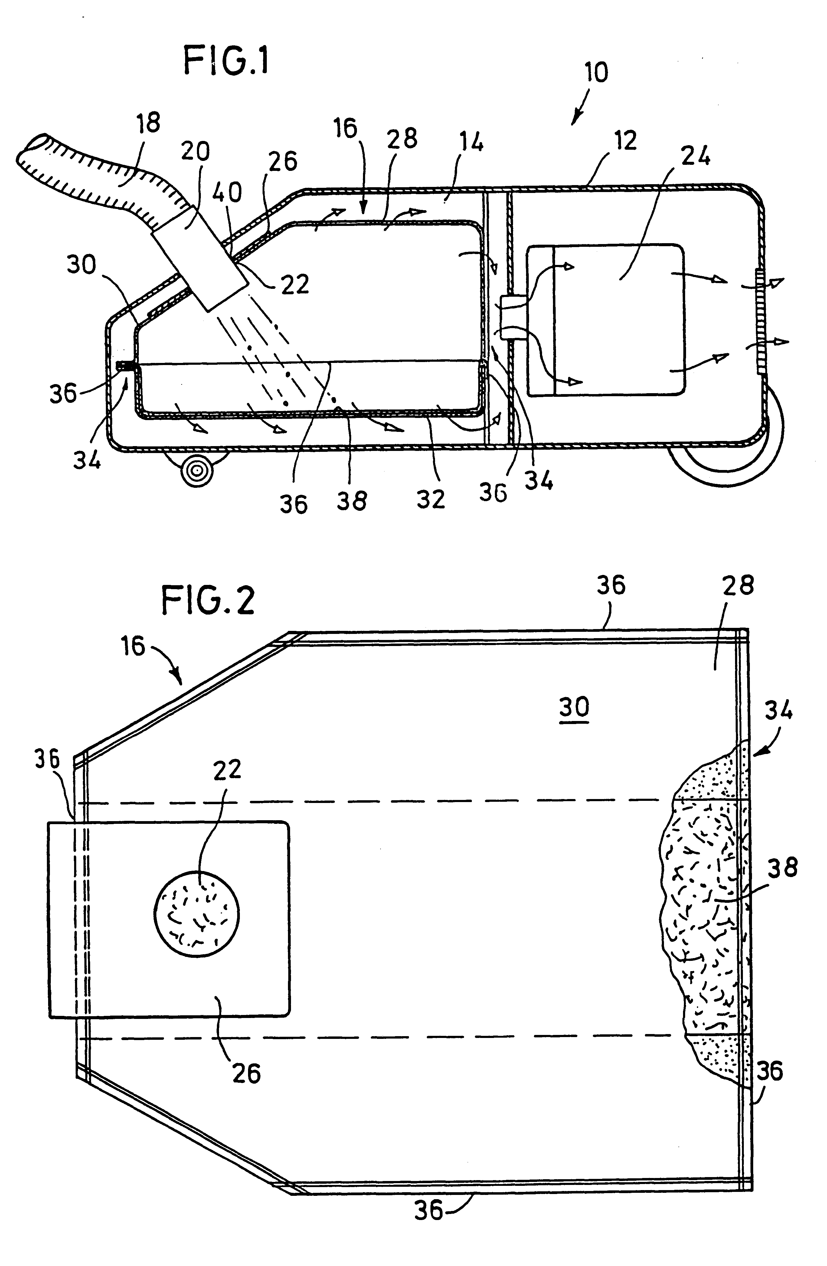 Dust bag and method of production