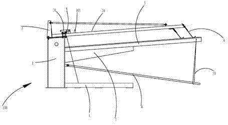 Wire discharging frame