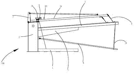 Wire discharging frame