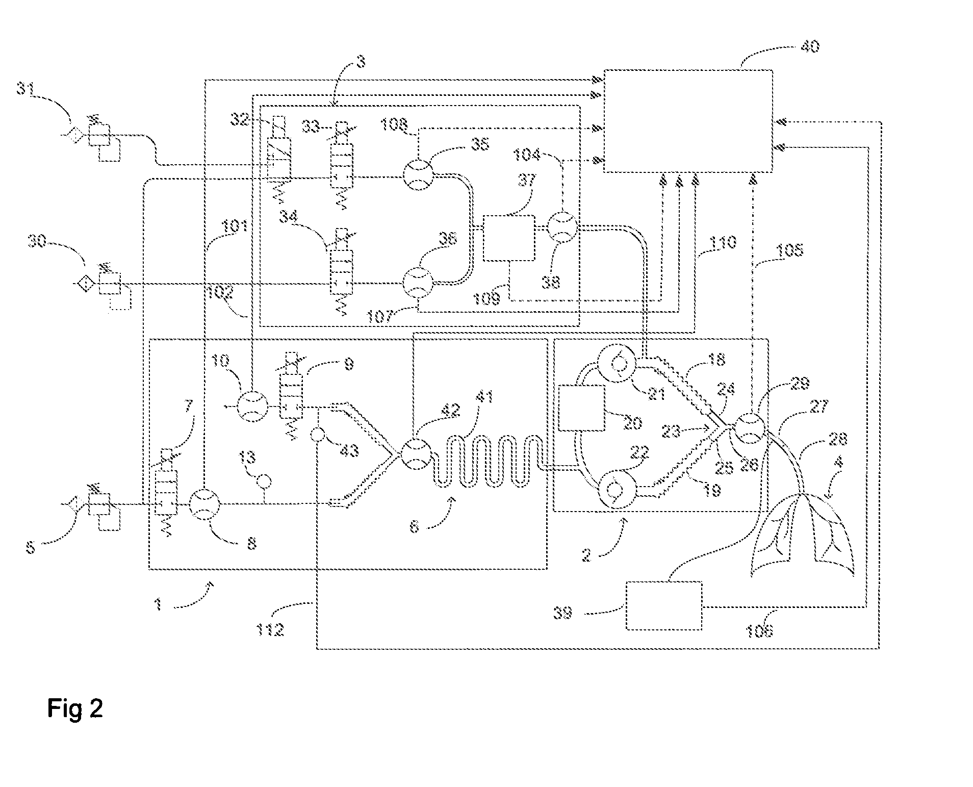 Method and arrangement for detecting a leak in anesthesia system