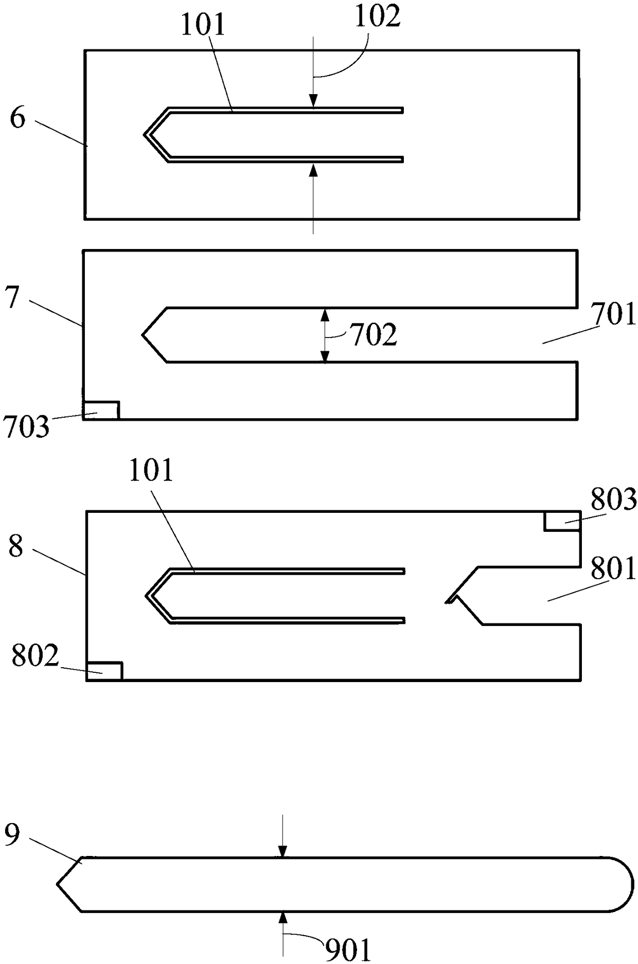 Sewing template for gusseted shoulder loops with natural elastic space