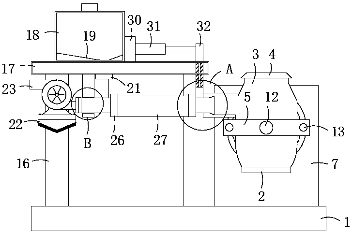 A pre-deoxidation device for injecting carbon powder in the converter tapping hole and its application method