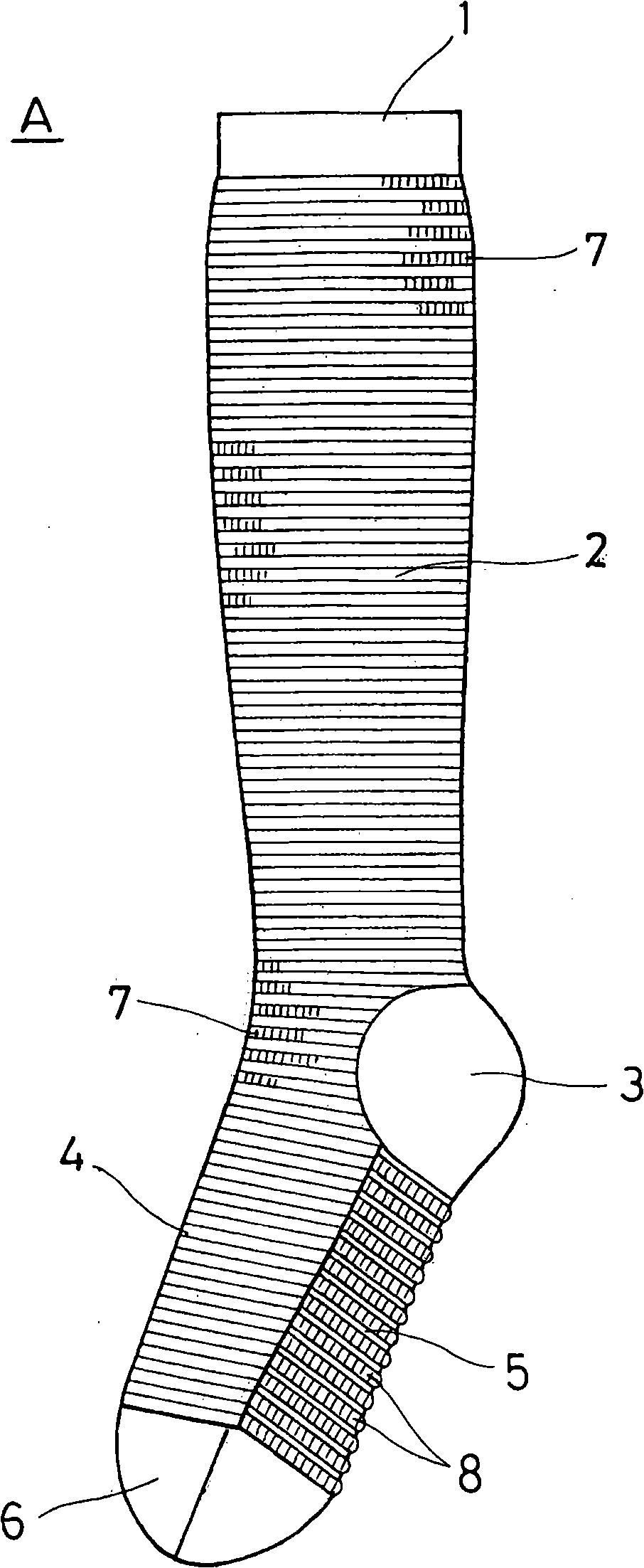 Sockes and production method thereof