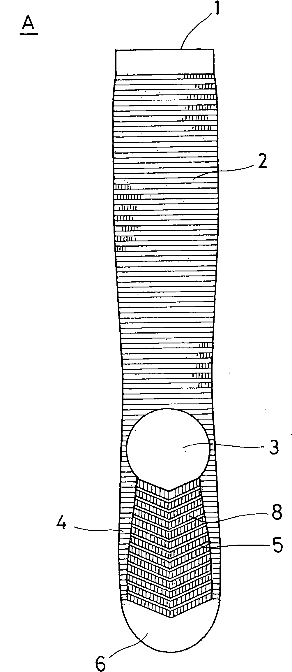 Sockes and production method thereof