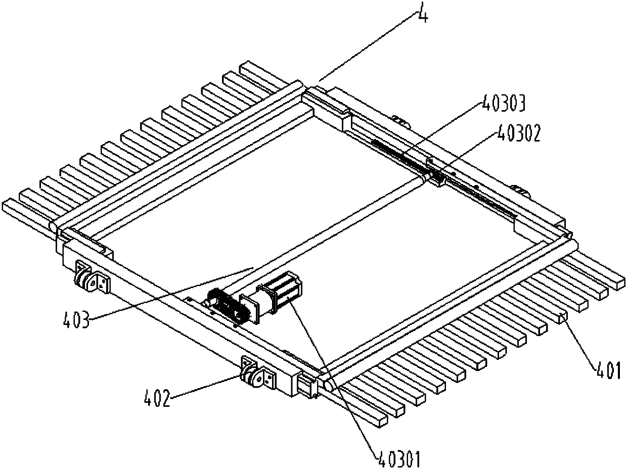 Fork comb type automobile handling device