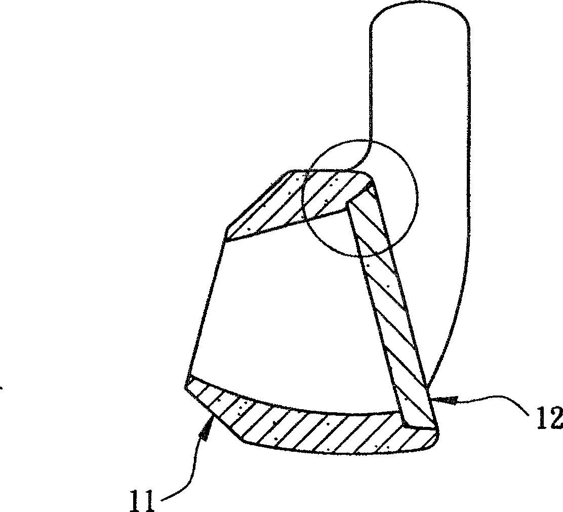 Golf club head and its wax mold making method