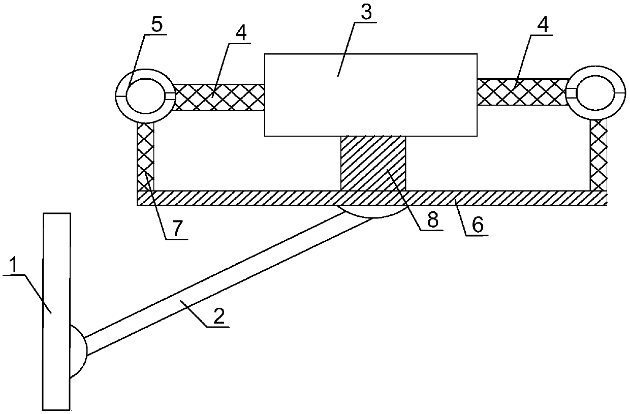 Aerial cable shock absorber with insulation performance