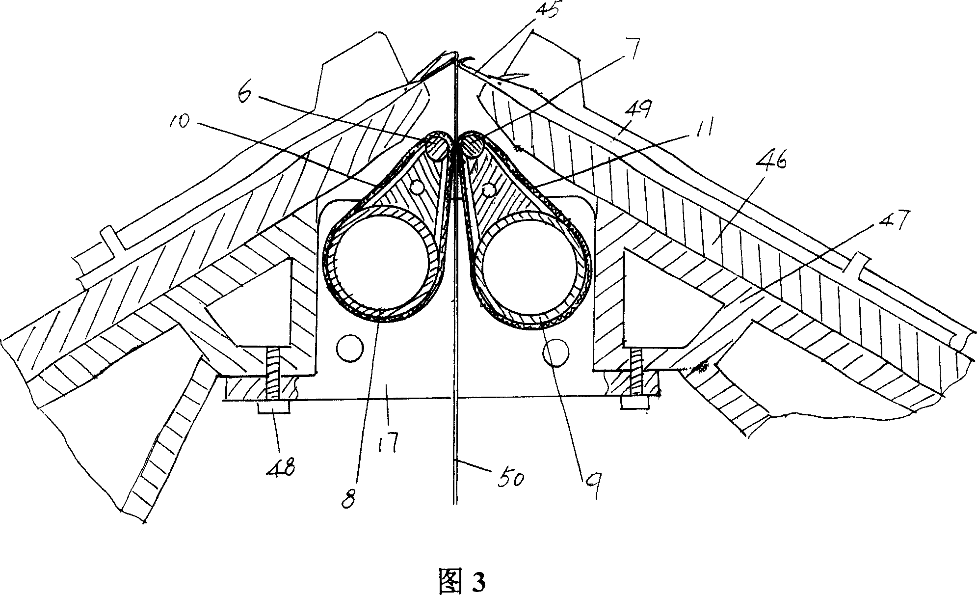 Secondary roller mechanism for full computer flat knitting machine