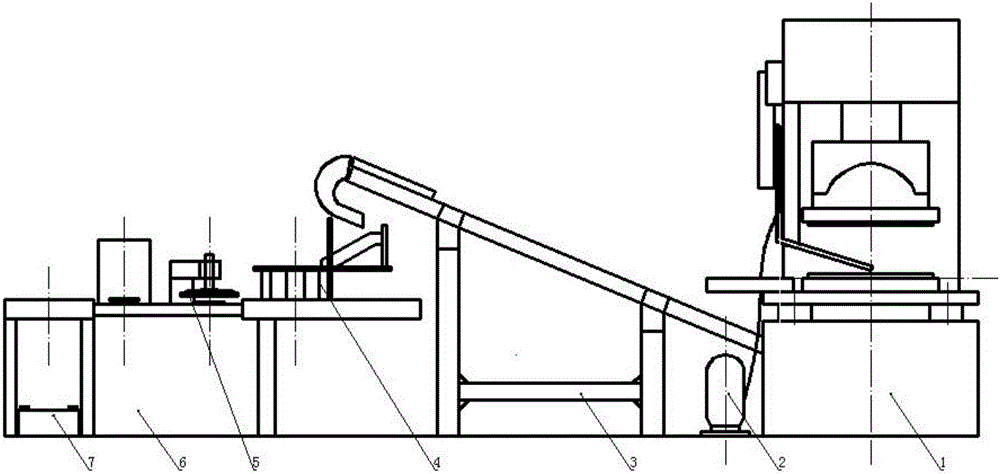 Automatic production system of metal bucket cover