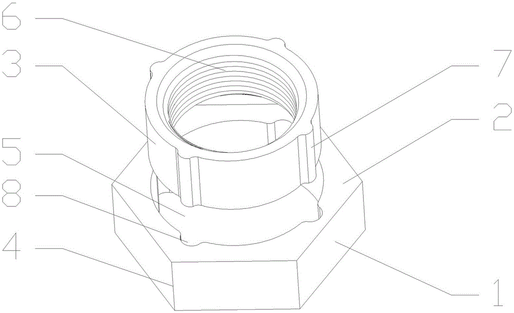 Fastening type theft-proof nut