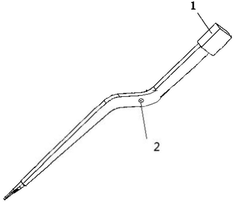 Bipolar electric coagulation tweezers for experimental animal brain model and preparation method thereof