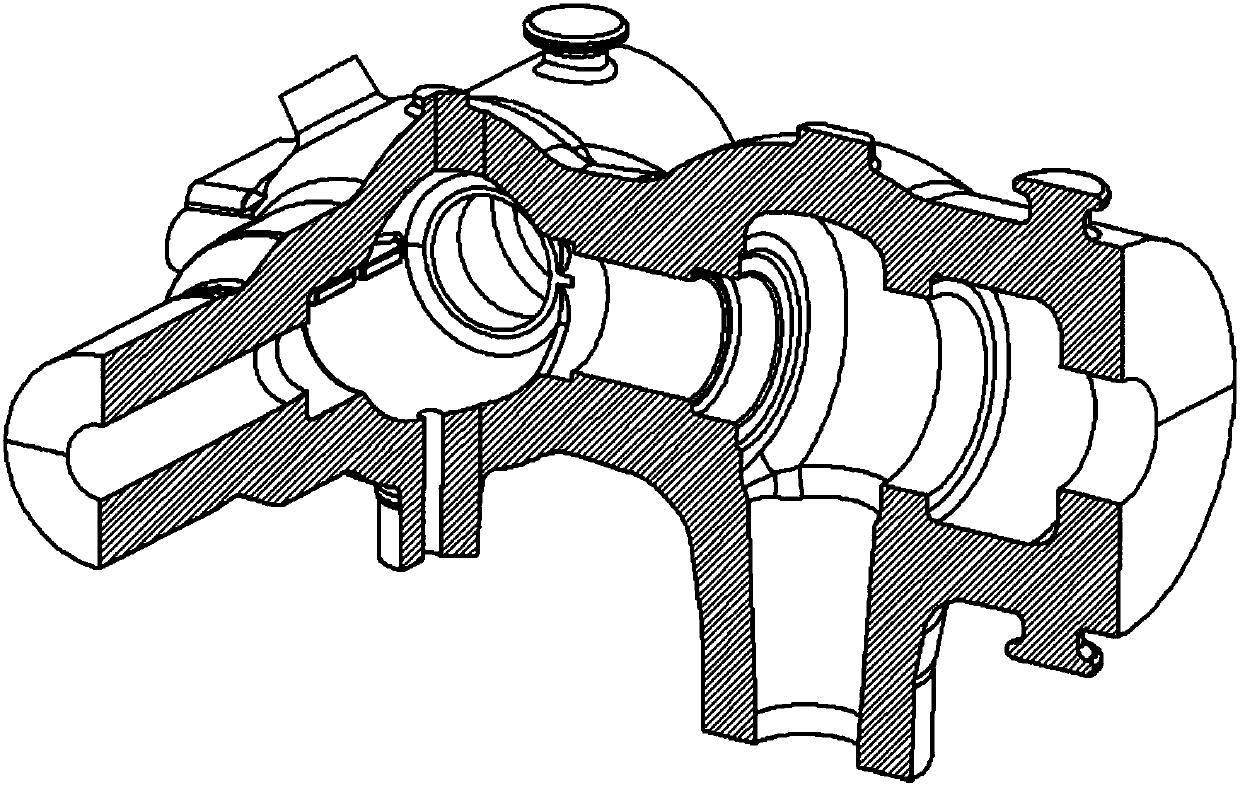 Pouring system for large valve casing type steel castings