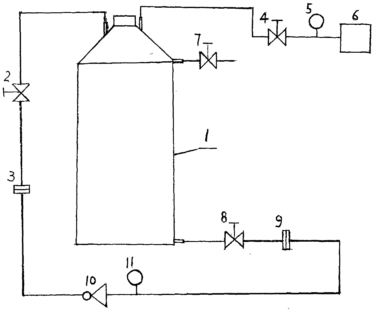 Circulating pressurized nitrogenization stirring method for blending edible blend oil