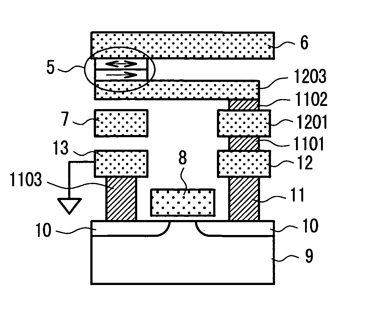 Magnetic semiconductor memory device