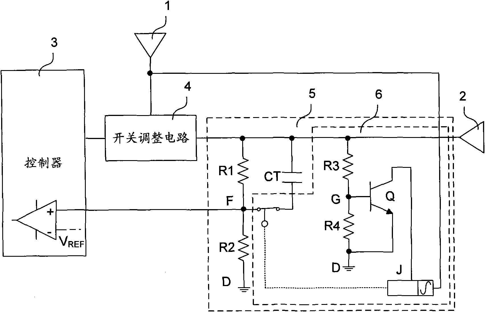 Power supply conversing device