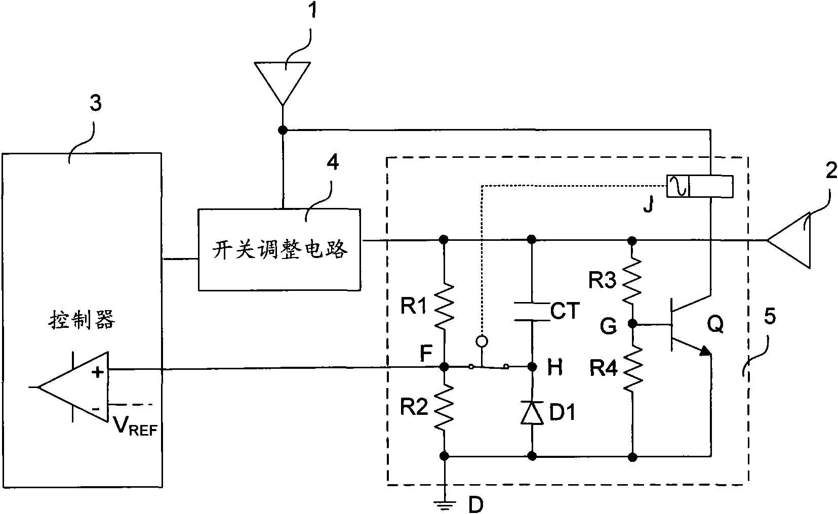 Power supply conversing device