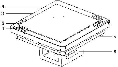 Glass fixing method for multifunctional glass support platform