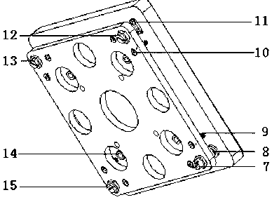 Glass fixing method for multifunctional glass support platform