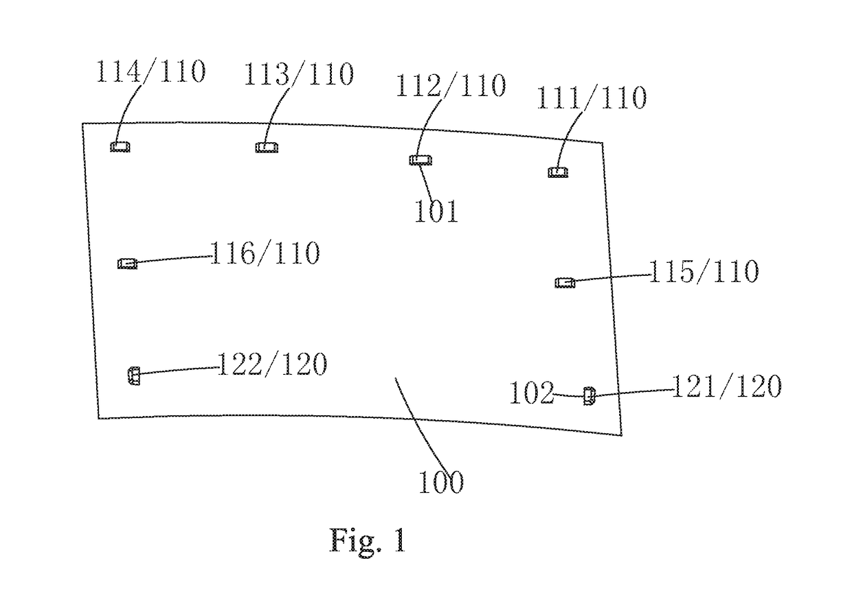 Curved backboard assembly and curved display device