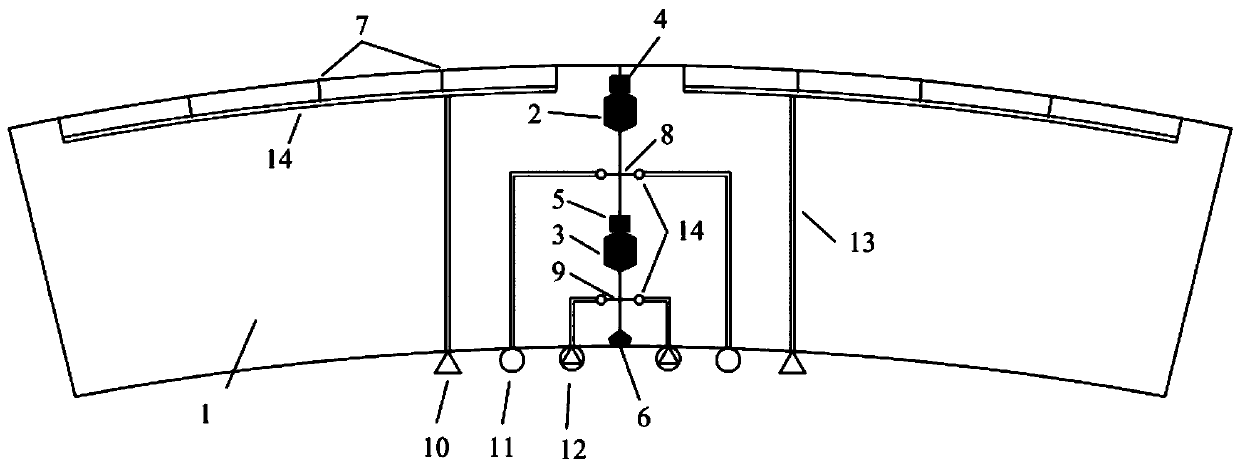 Pipe segment waterproof structure for pipe seam expansion and construction method