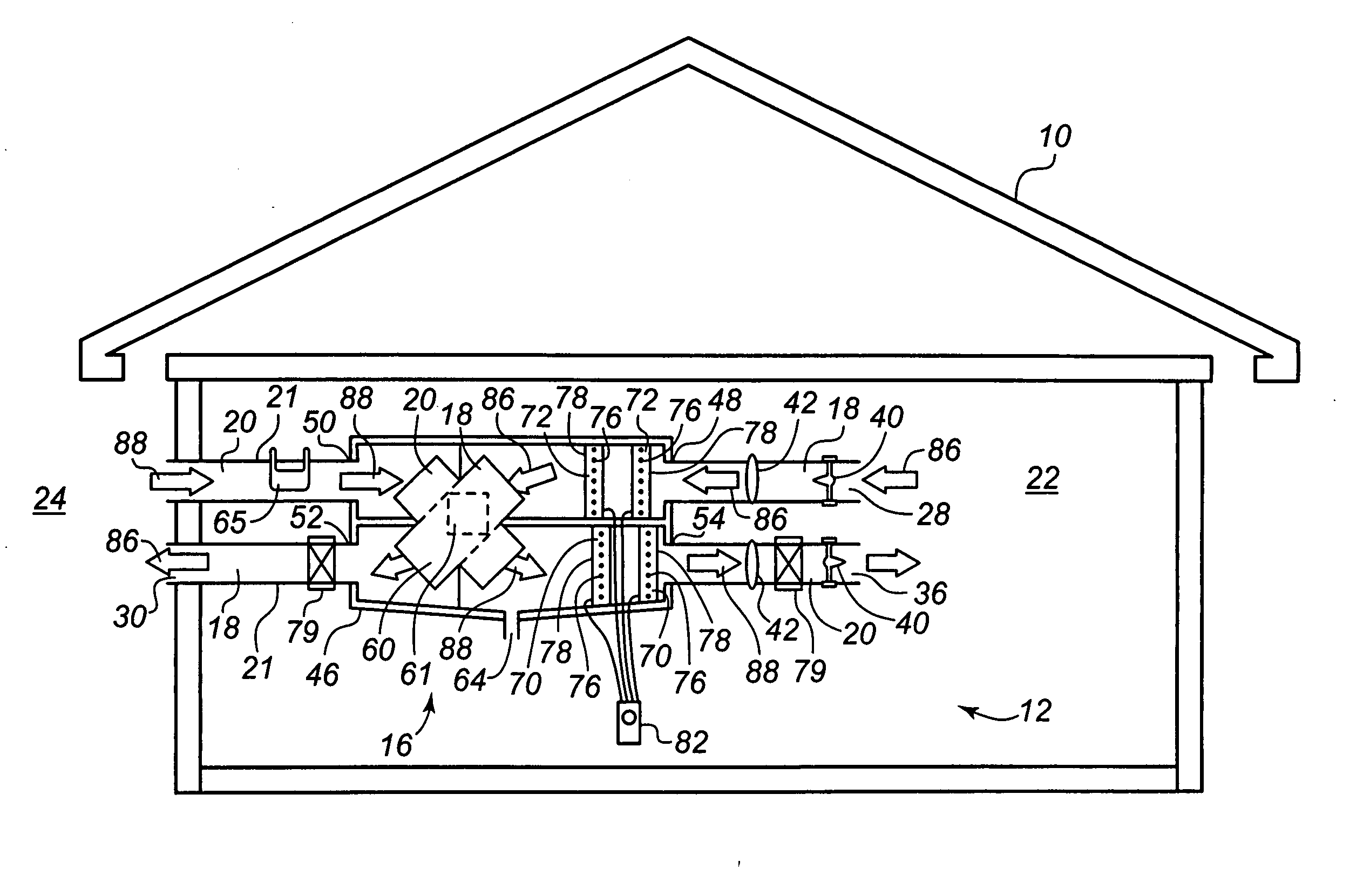 Fanless building ventilator