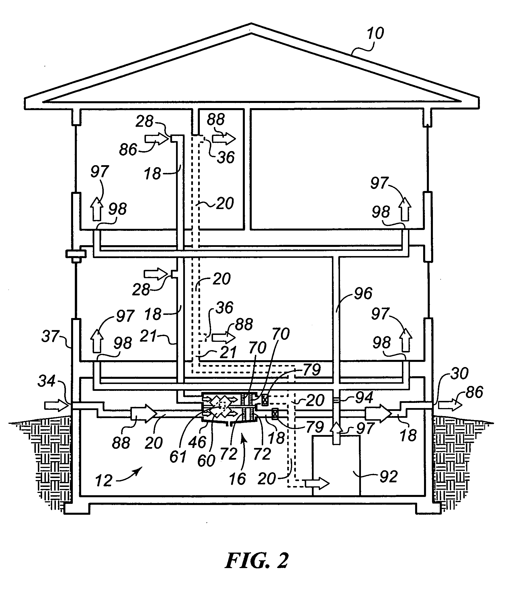 Fanless building ventilator