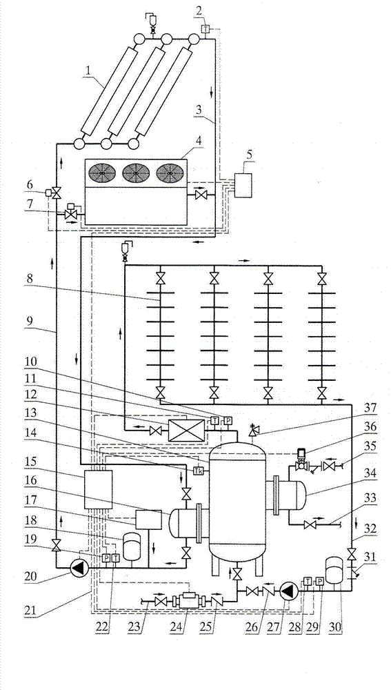 Energy-saving sanitary type hot water supply system