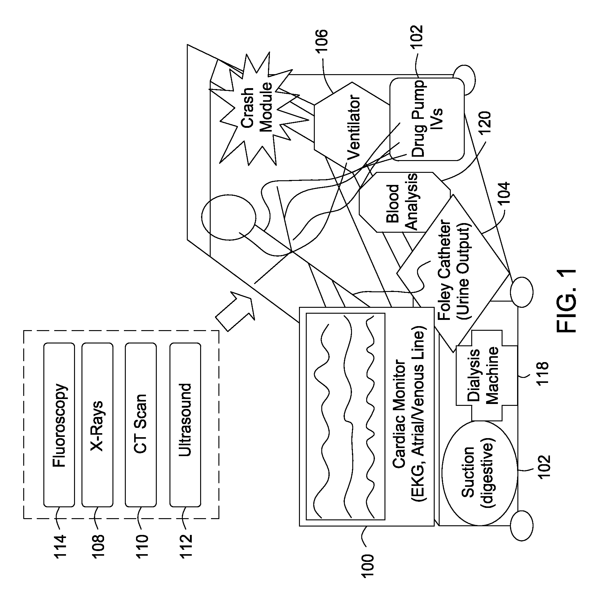 Integrated patient bed system