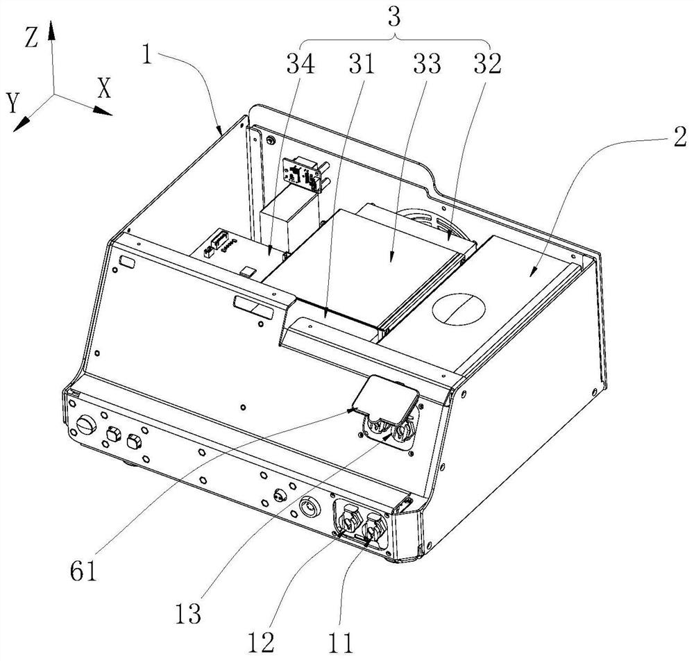 Main machine structure and sub-low temperature therapeutic instrument