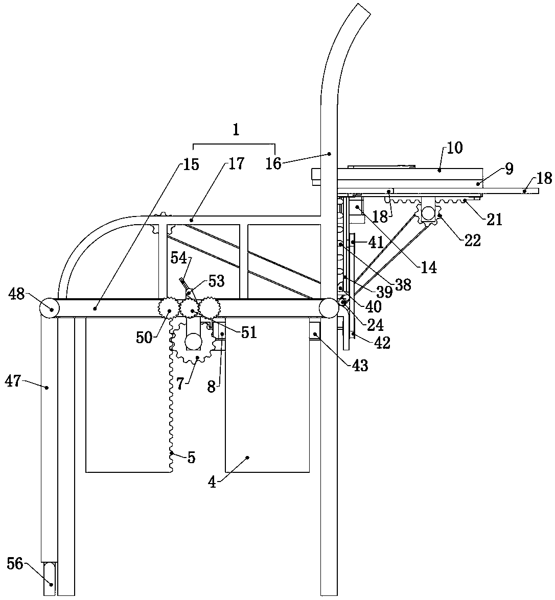 Chair preventing spinal curvature