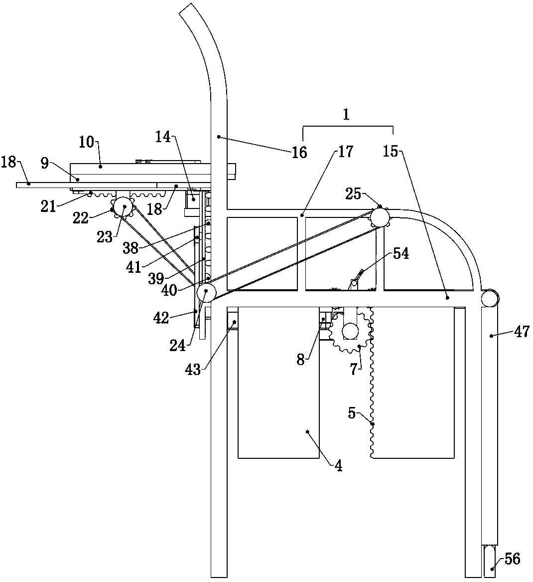 Chair preventing spinal curvature