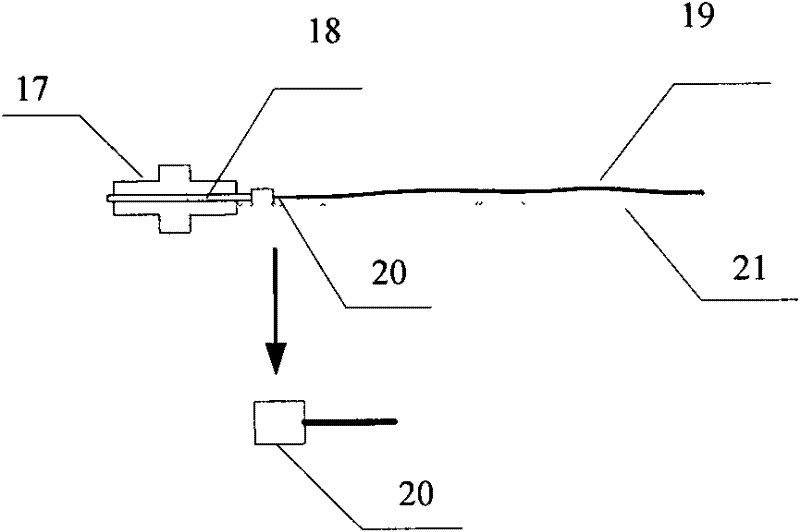 Hollow fiber membrane filter performance testing device