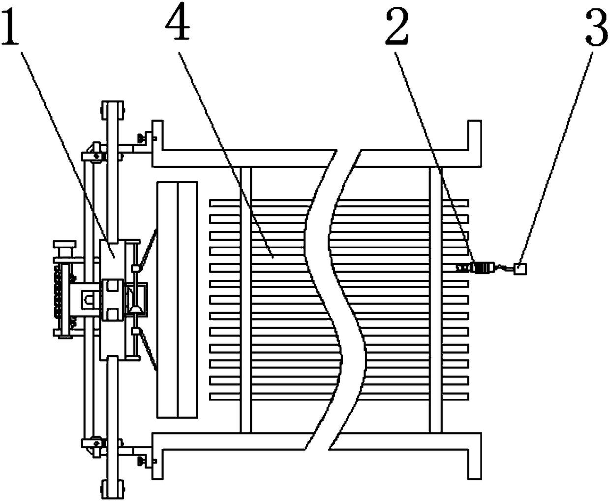 Leakage point detecting device for graphite heat exchanger