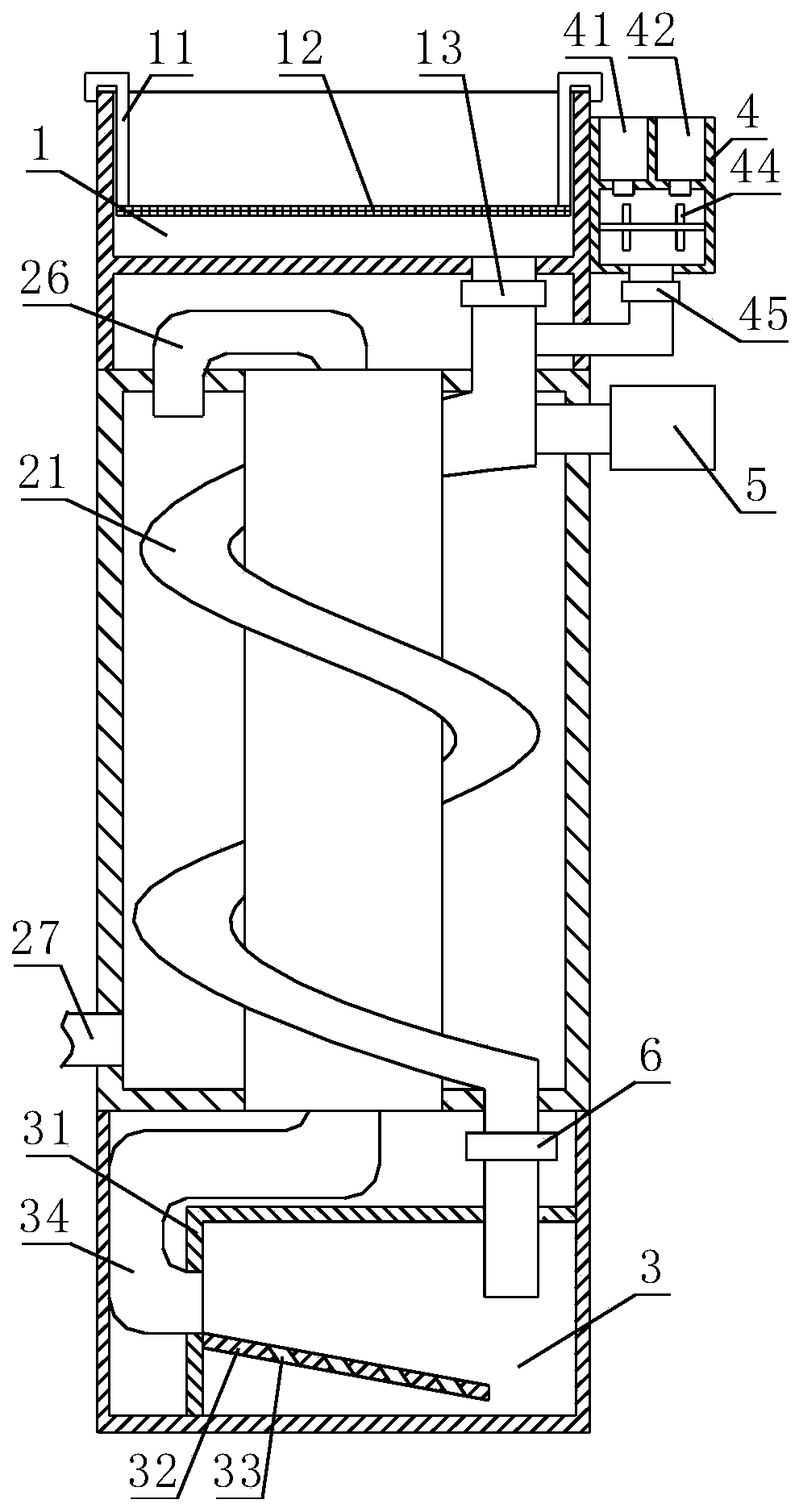 Small sewage treatment device