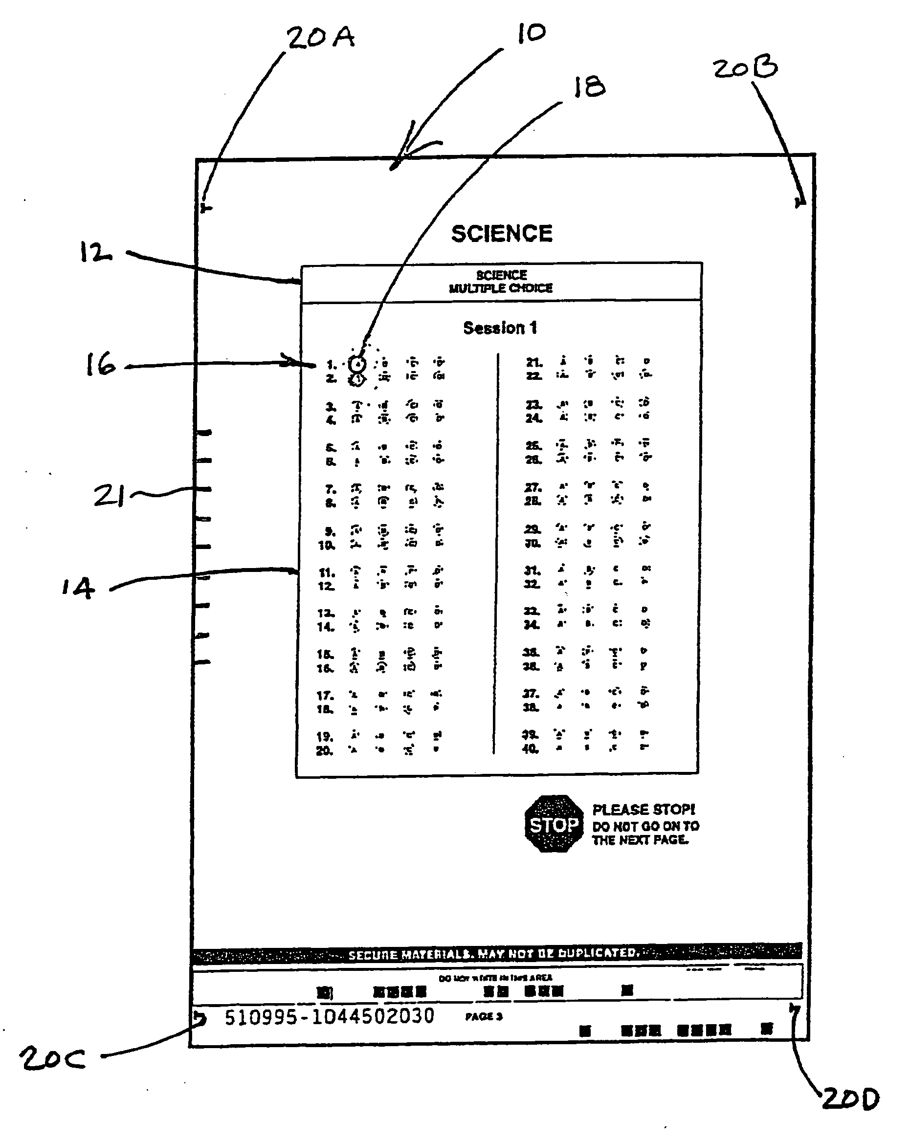 Optical mark reader