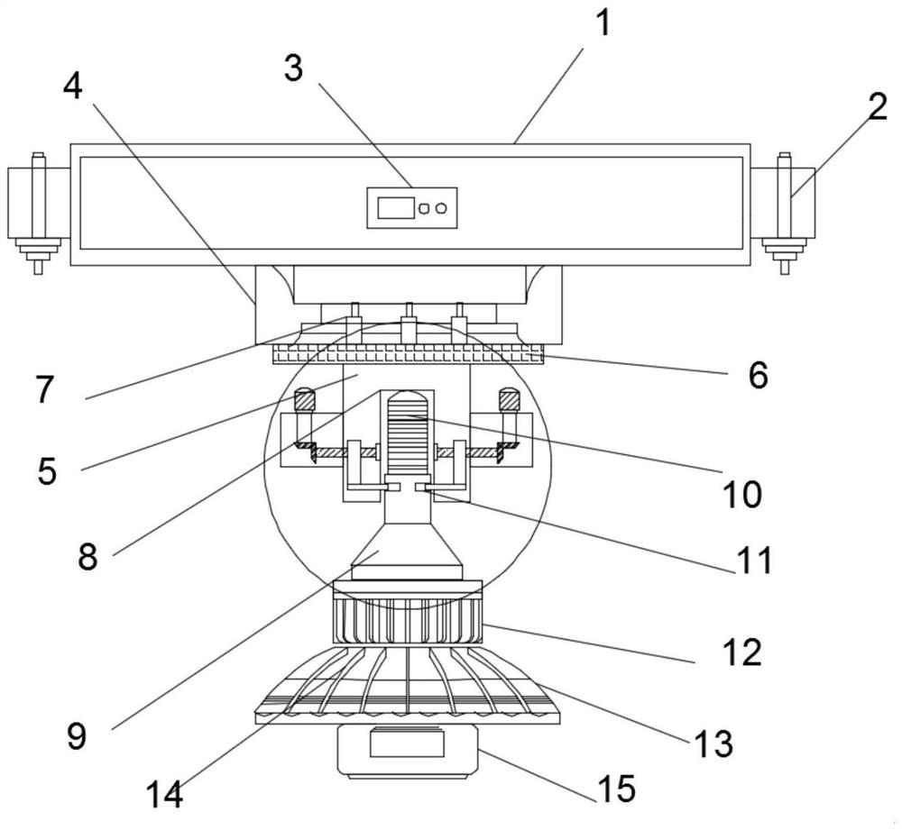 Road lighting lamp and fixing and mounting structure for lighting lamp